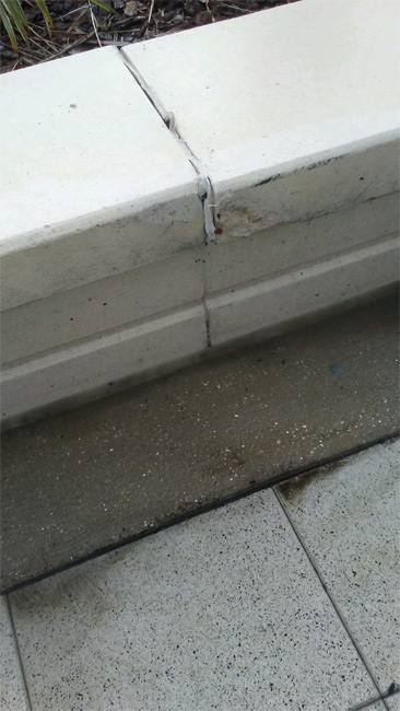 Concrete Bench Planter Repair in Lakewood Ranch, Florida