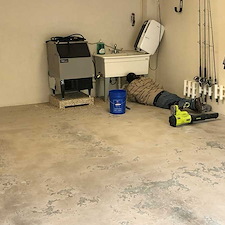 Epoxy garage floor on harbourside dr in longboat key fl