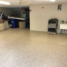 Epoxy garage floor on harbourside dr in longboat key fl