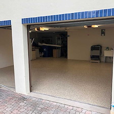 Epoxy garage floor on harbourside dr in longboat key fl