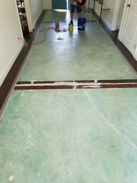 Slate Gray Metallic Epoxy Flooring Project in Winter Park, FL