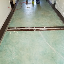 Slate gray metallic epoxy winter park