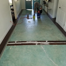 Slate gray metallic epoxy winter park