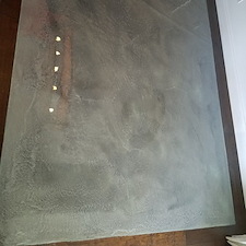 Slate gray metallic epoxy winter park