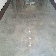 Slate gray metallic epoxy winter park