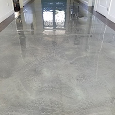 Slate gray metallic epoxy winter park
