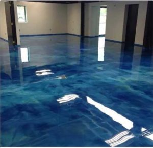 Epoxy Floor Blue